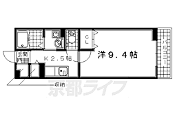 京阪本線 石清水八幡宮駅 3.5kmの賃貸アパート 2階1Kの間取り