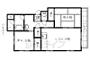 淀団地第一住宅2棟3階6.0万円