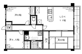 ライオンズマンション淀リバーサイド 810 ｜ 京都府京都市伏見区淀美豆町（賃貸マンション3LDK・8階・58.08㎡） その2