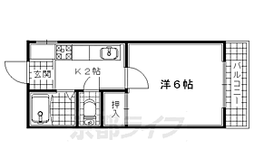 京都府城陽市寺田庭井（賃貸マンション1K・1階・19.25㎡） その2