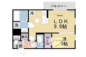 京都府京田辺市田辺深田（賃貸アパート1LDK・1階・33.51㎡） その2