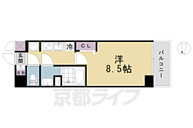 ＳＯＬ　ＣＲＥＳＴ　ＴＡＰＰ　伏見 407 ｜ 京都府京都市伏見区深草西浦町5丁目（賃貸マンション1K・4階・25.52㎡） その2