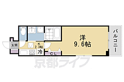 JR片町線(学研都市線) 同志社前駅 徒歩6分の賃貸アパート 1階1Kの間取り