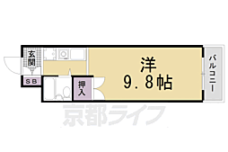 メゾンＧ向島 2階1Kの間取り