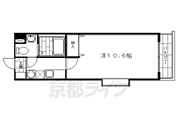 メゾン・ウィーブ 2階1Kの間取り