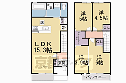 JR片町線(学研都市線) 松井山手駅 徒歩6分の賃貸テラスハウス