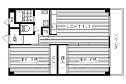 間取図画像 2LDK