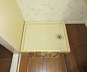 洗濯機は室内です