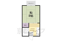 フジハイツ 1Kの間取図画像