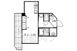 Casadeissa 1Kの間取図画像