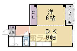 サニーハイツ 1DKの間取図画像