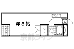 メゾンみやのまえ 1Kの間取図画像