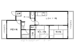 ドルミ高矢 3LDKの間取図画像