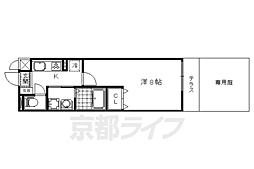 京都地下鉄東西線 椥辻駅 徒歩6分 1階/-