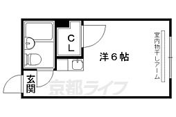 久保ビル 1Kの間取図画像