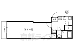 シュミート西洞院 1Kの間取図画像