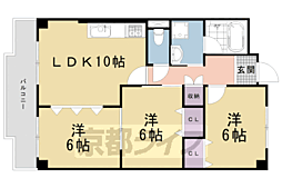 サニーパーク小坂 3LDKの間取図画像