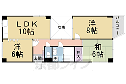 コーポ藤井 3LDKの間取図画像