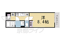 リブリ・長岡京 1Kの間取図画像