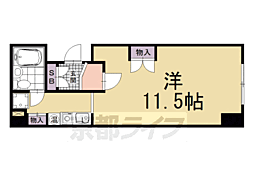 イツキビル 1Kの間取図画像