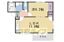 プティメゾンかどの 1LDKの間取図画像