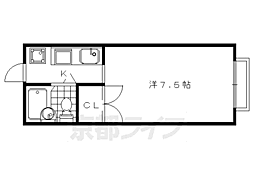 エステートピア苅分 1Kの間取図画像