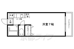 エクセレントハイム 1Kの間取図画像