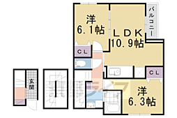 ステイシー久我 2LDKの間取図画像