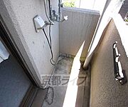 洗濯機はベランダ置きです。