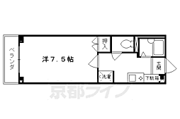 メゾン・ド・シャルム 1Kの間取図画像