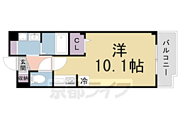アベニュー 1Kの間取図画像