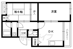 ベル・エトワール 2DKの間取図画像