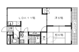 グレイスヴィラ 2LDKの間取図画像