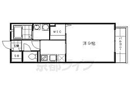タイム・タウザン 1Kの間取図画像