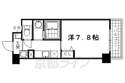 アミカーレ錦 1Kの間取図画像