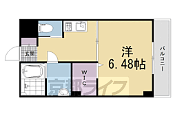 ティージーレジデンス 1Kの間取図画像