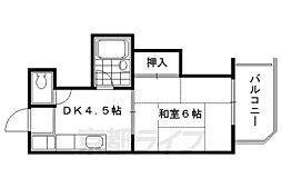 シャトープレザンス 1DKの間取図画像