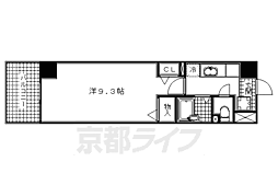 プラネシア星の子京都駅前 1Kの間取図画像