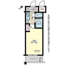 エステムコート博多・祇園ツインタワー ファーストステージ 1Kの間取図画像