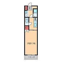 コーポ阿見 306 ｜ 茨城県稲敷郡阿見町大字阿見（賃貸マンション1K・3階・25.90㎡） その2