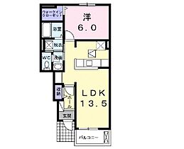 フィオーレ・M 102 ｜ 茨城県土浦市富士崎２丁目（賃貸アパート1LDK・1階・46.06㎡） その2