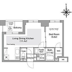 東京メトロ有楽町線 護国寺駅 徒歩4分の賃貸マンション 3階1LDKの間取り