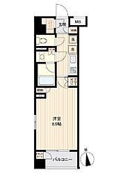東京メトロ有楽町線 江戸川橋駅 徒歩7分の賃貸マンション 2階1Kの間取り