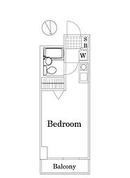 東京メトロ有楽町線 江戸川橋駅 徒歩6分の賃貸マンション 1階ワンルームの間取り