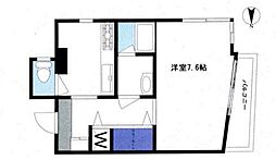 東京メトロ南北線 東大前駅 徒歩4分の賃貸マンション 5階1Kの間取り