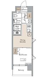 東京メトロ南北線 四ツ谷駅 徒歩9分の賃貸マンション 3階1DKの間取り