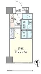 東京メトロ千代田線 湯島駅 徒歩7分の賃貸マンション 4階1Kの間取り