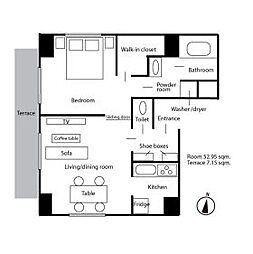JR総武線 水道橋駅 徒歩5分の賃貸マンション 10階1LDKの間取り