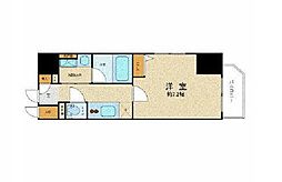 ZOOM九段下 1Kの間取図画像