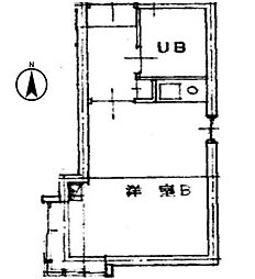 コート神楽坂 ワンルームの間取図画像